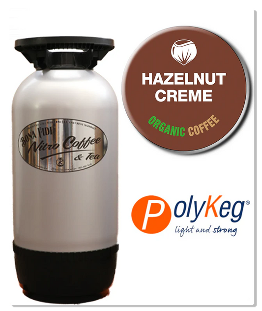Organic Nitro Hazelnut Creme Coffee BIK 5 Gal PolyKeg
